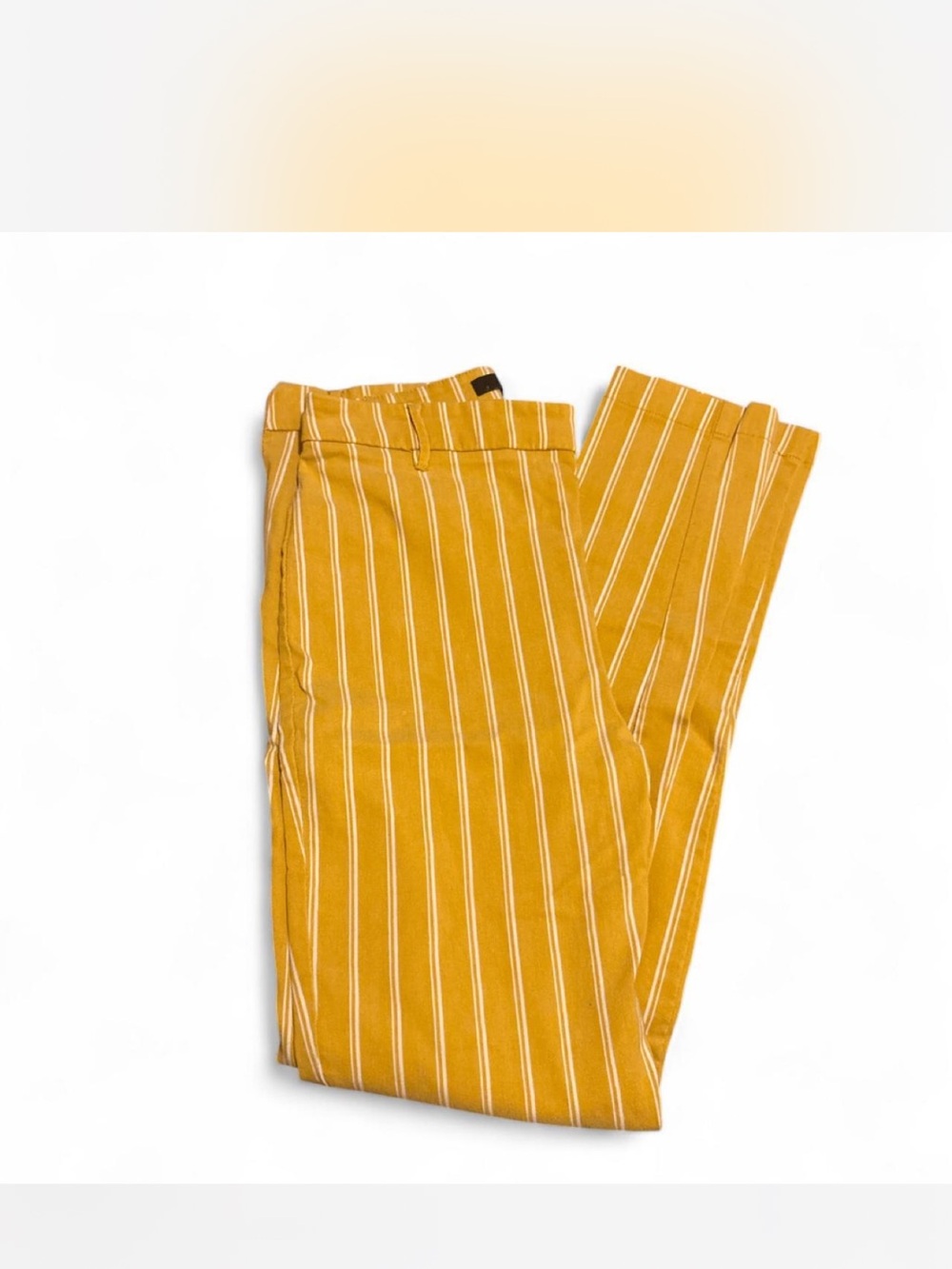 Mustard Yellow Striped Pants